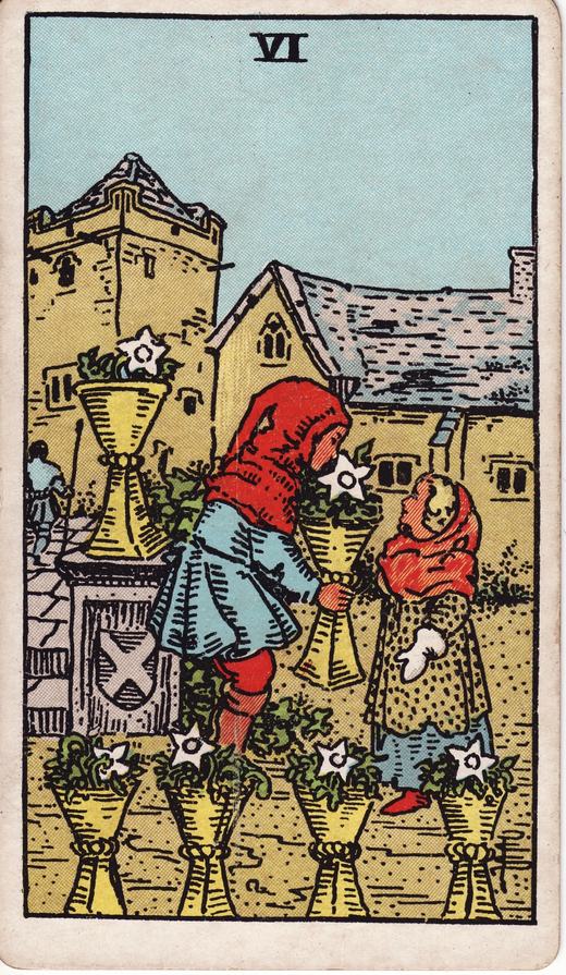 Sei di Coppe — Arcani Minori · Coppe