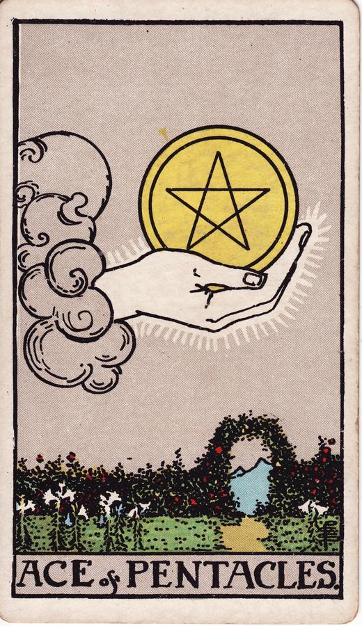 Asso di Denari — Arcani Minori · Denari