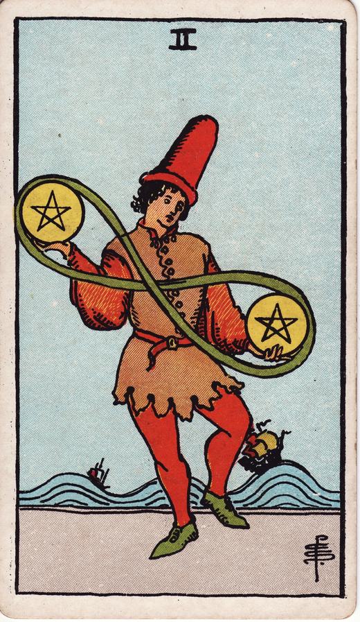 Due di Denari — Arcani Minori · Denari