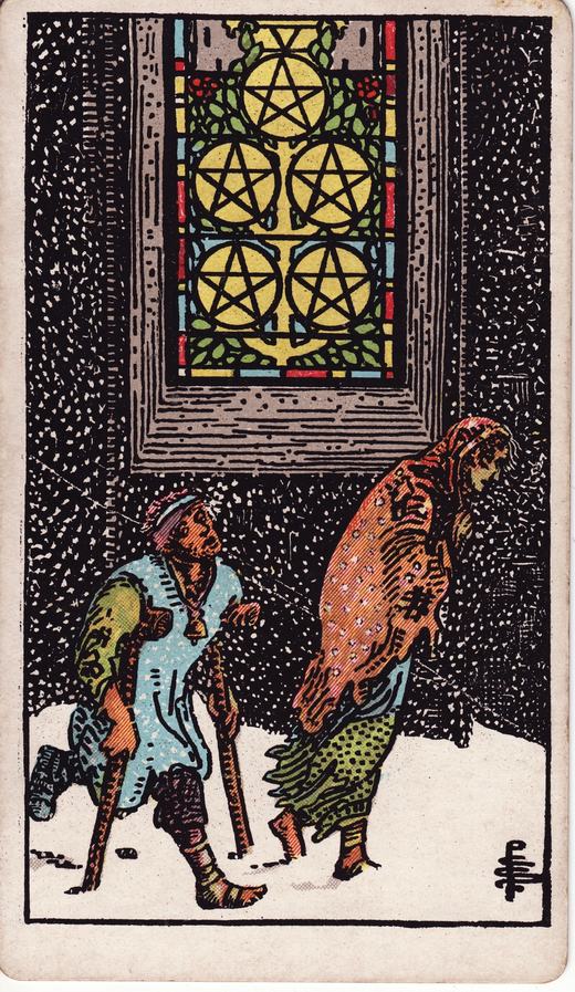 Five of Pentacles — Minor Arcana · Pentacles