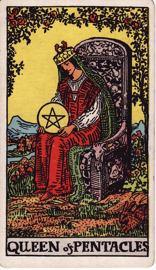 Regina di Denari — Arcani Minori · Denari