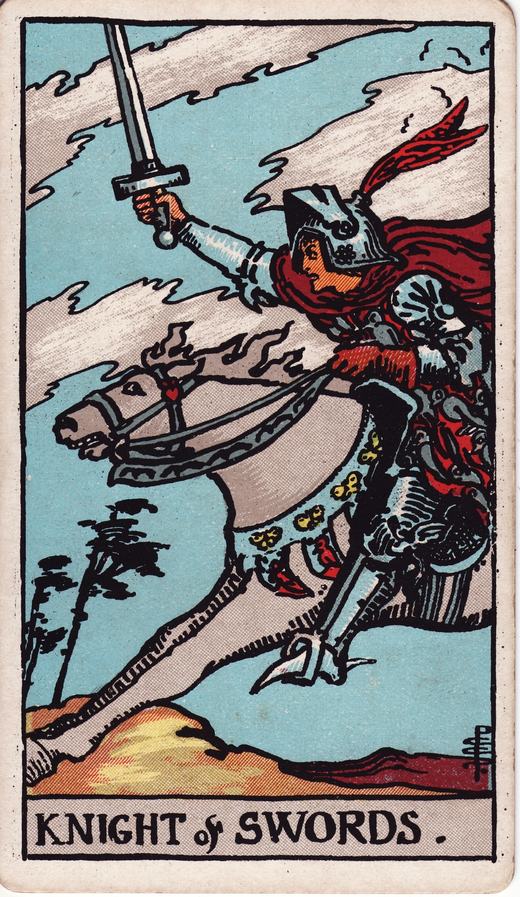Cavaliere di Spade — Arcani Minori · Spade