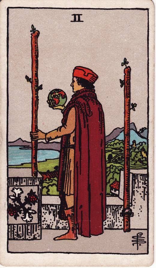 Due di Bastoni — Arcani Minori · Bastoni