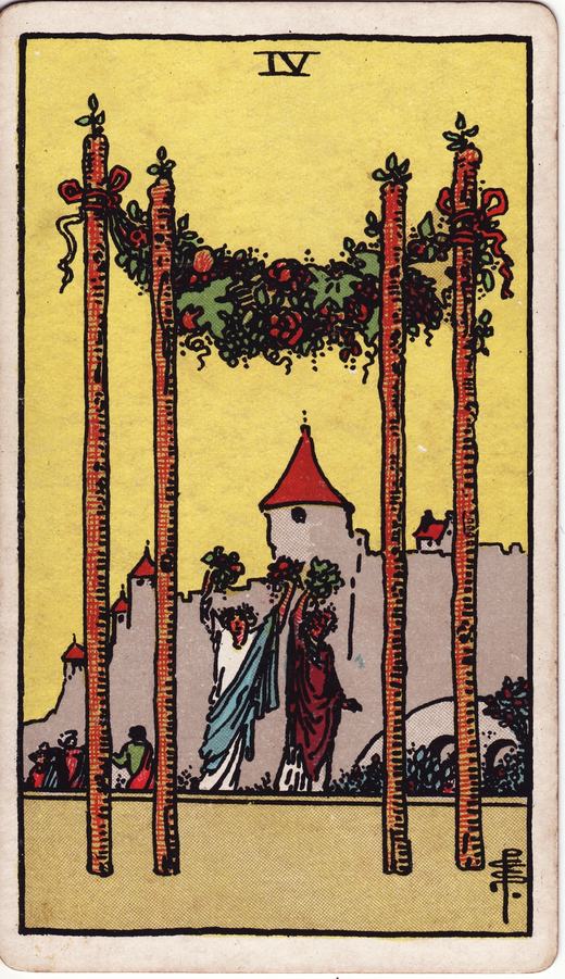 Four of Wands — Minor Arcana · Wands