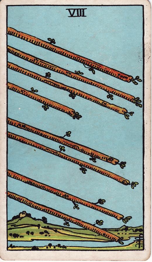 Eight of Wands — Minor Arcana · Wands