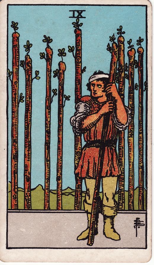 Nine of Wands — Minor Arcana · Wands