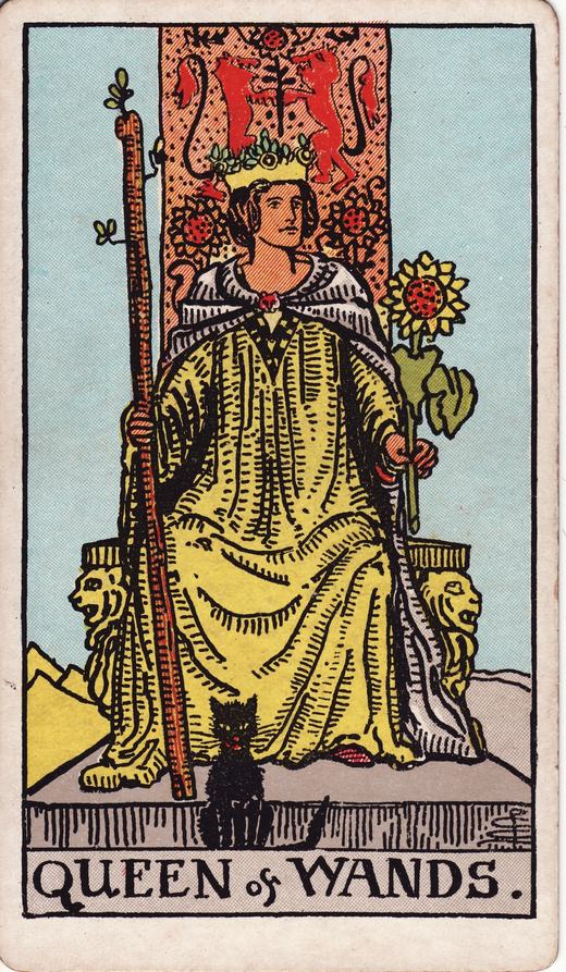 Regina di Bastoni — Arcani Minori · Bastoni